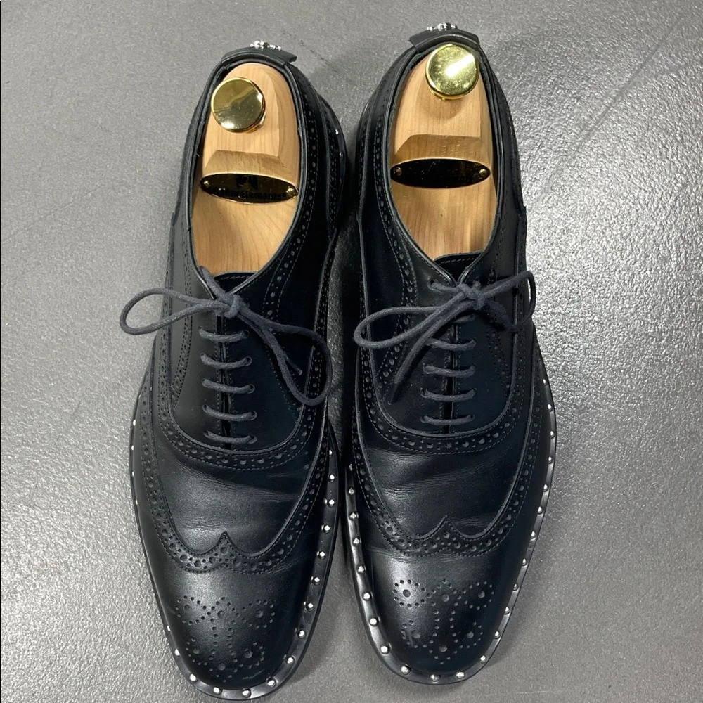 PHILIPP PLEIN Mens Black Leather City Shoes 